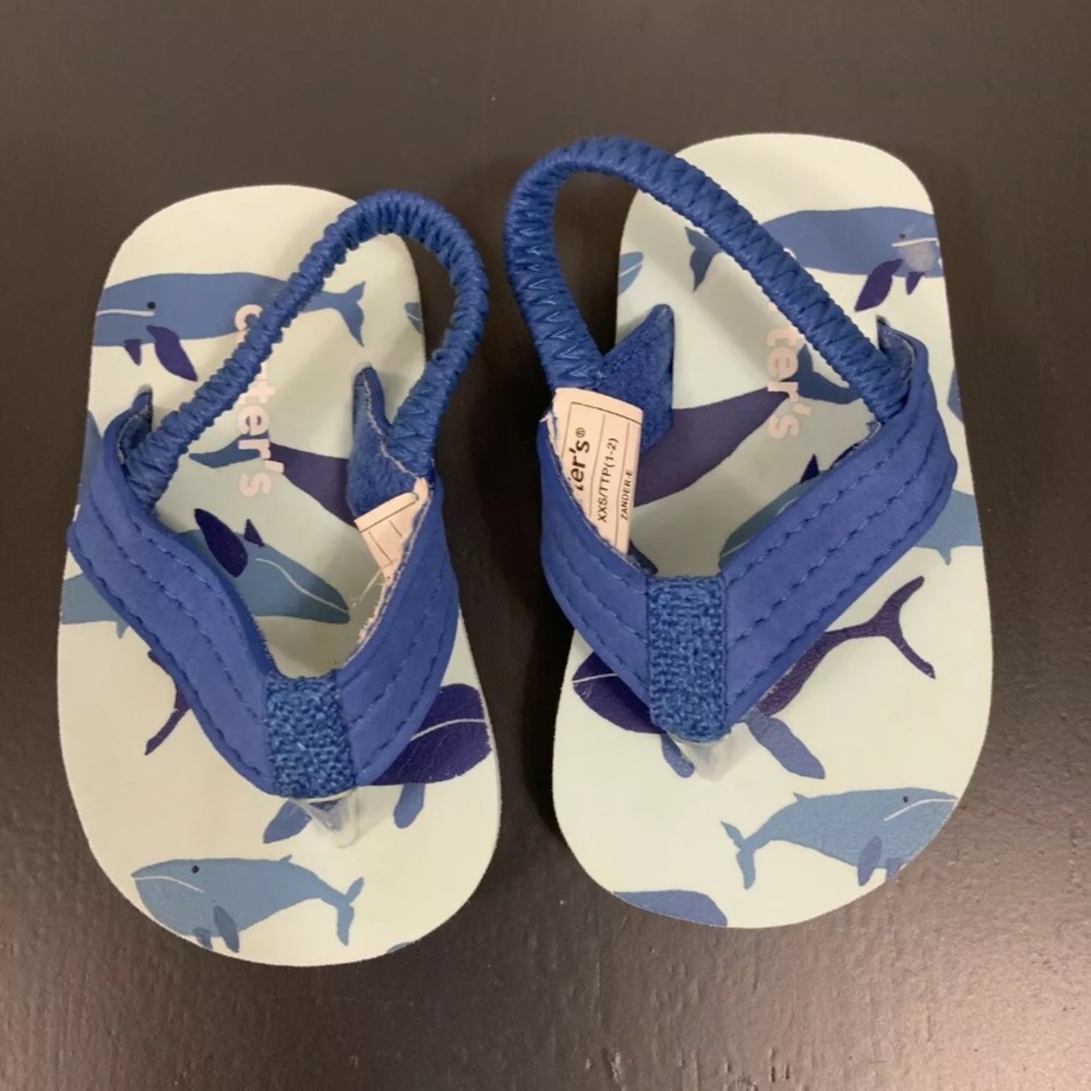Baby boy flip flops NEW